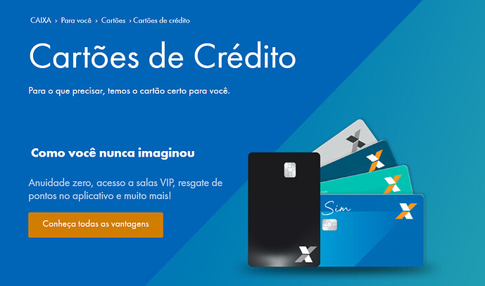 Como funciona o cartão de crédito da Caixa Econômica?