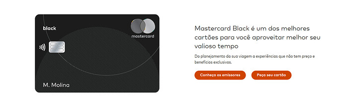 Qual a renda mínima para ter um cartão Black?