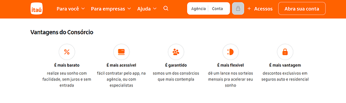 consórcio do Itaú