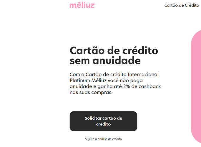 Quanto tempo a Méliuz demora para aprovar cartão de crédito?