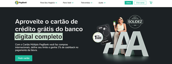 Qual o limite inicial do cartão PagBank?