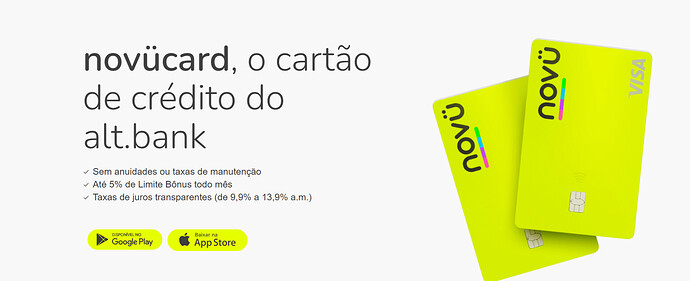 Qual o melhor cartão: Alt Bank ou Mooba