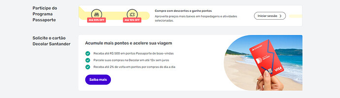 Cartão de Crédito Decolar Santander Visa Gold