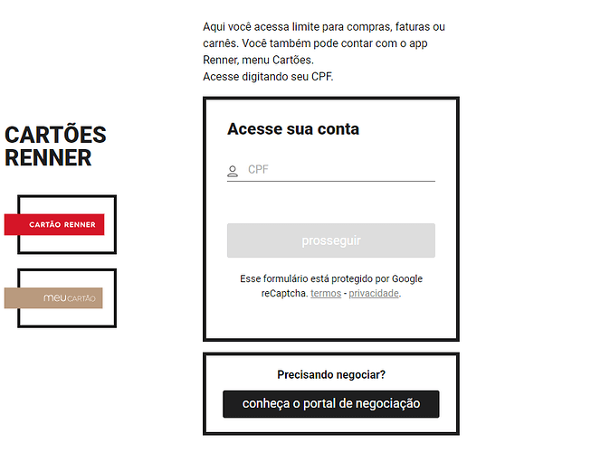 Cartão de Crédito Renner