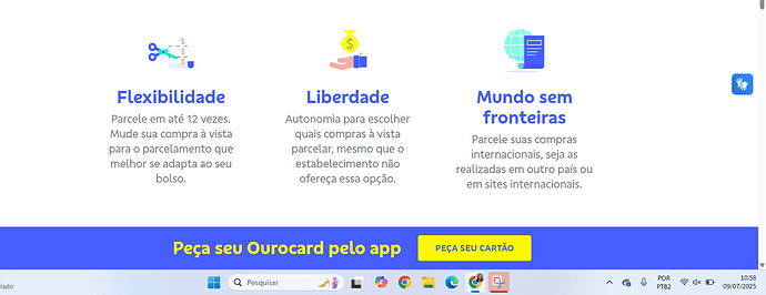 Pagamento parcelado cartão de crédito