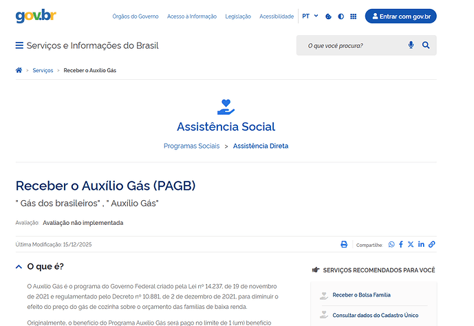 auxilio gas