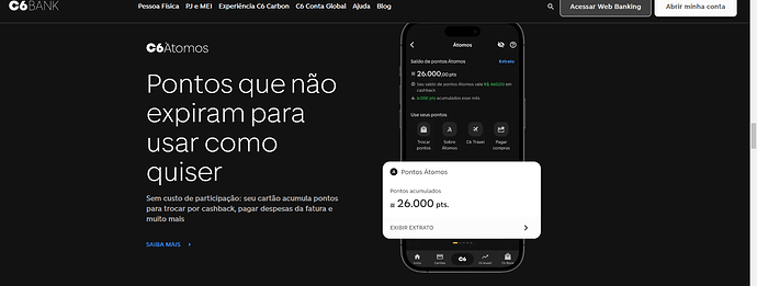 Qual o melhor cartão: Original Internacional ou C6 Bank