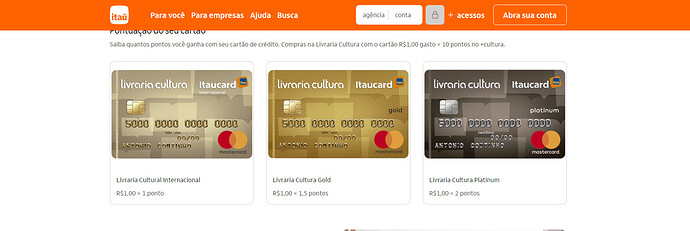 Como conseguir o cartão Livraria Cultura Itaucard Internacional Mastercard