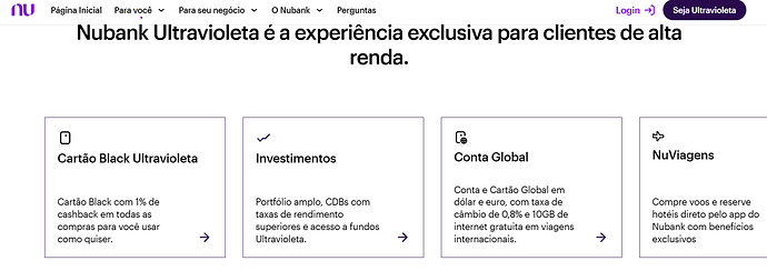 Como pedir Nubank Ultravioleta pelo app?