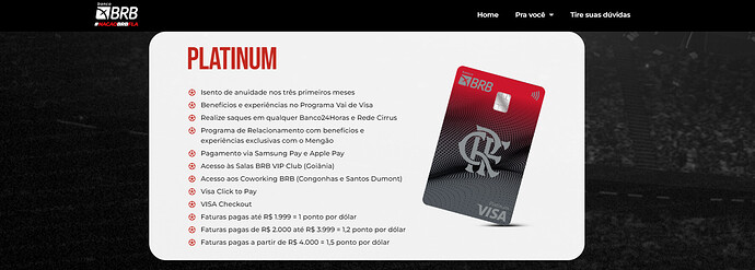 Qual o melhor cartão: BRB Flamengo ou Will Bank