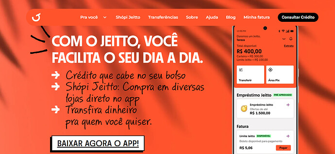 Quanto tempo Jeitto libera limite?