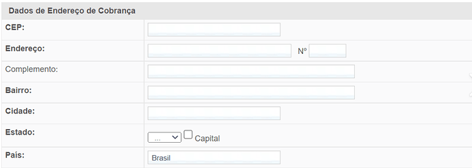 O que é endereço de cobrança?