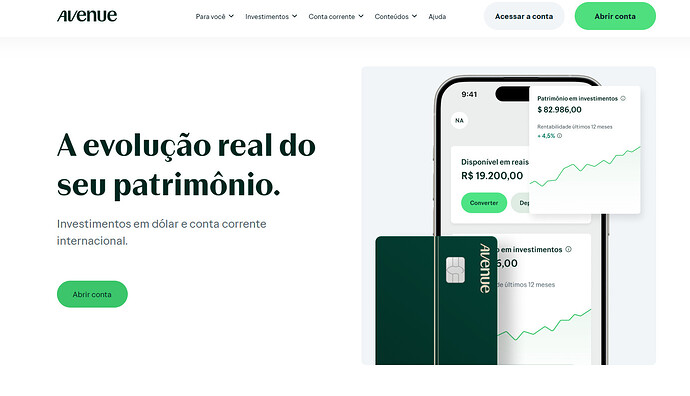 investir exterior banco avenue