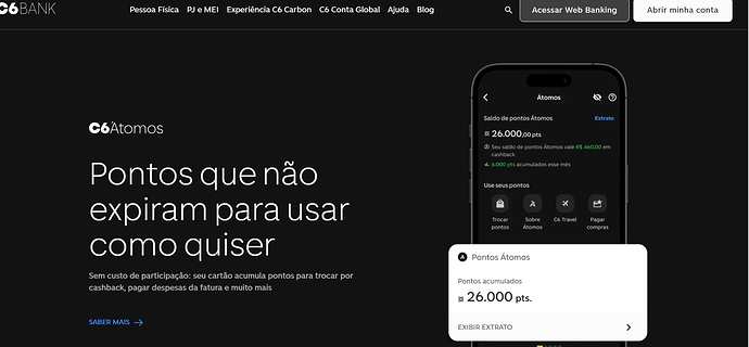 Cartão de crédito C6 Bank