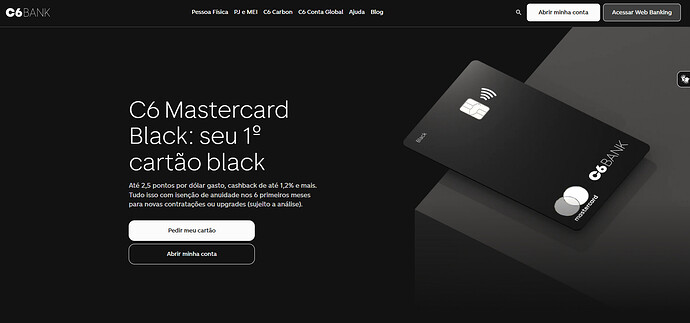 C6 Mastercard Black