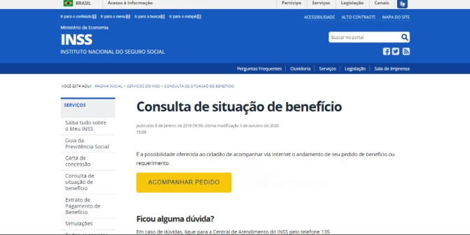 O que significa benefício pendente?